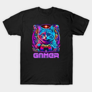 Gamer cat T-Shirt